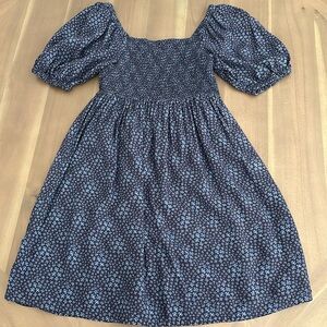 Gap Kid’s Girl’s Smocked Dress with Puff Sleeves, size XL (12)